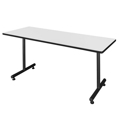 Kobe 72 X 24 In. Steel T-Base Training Seminar Table- White